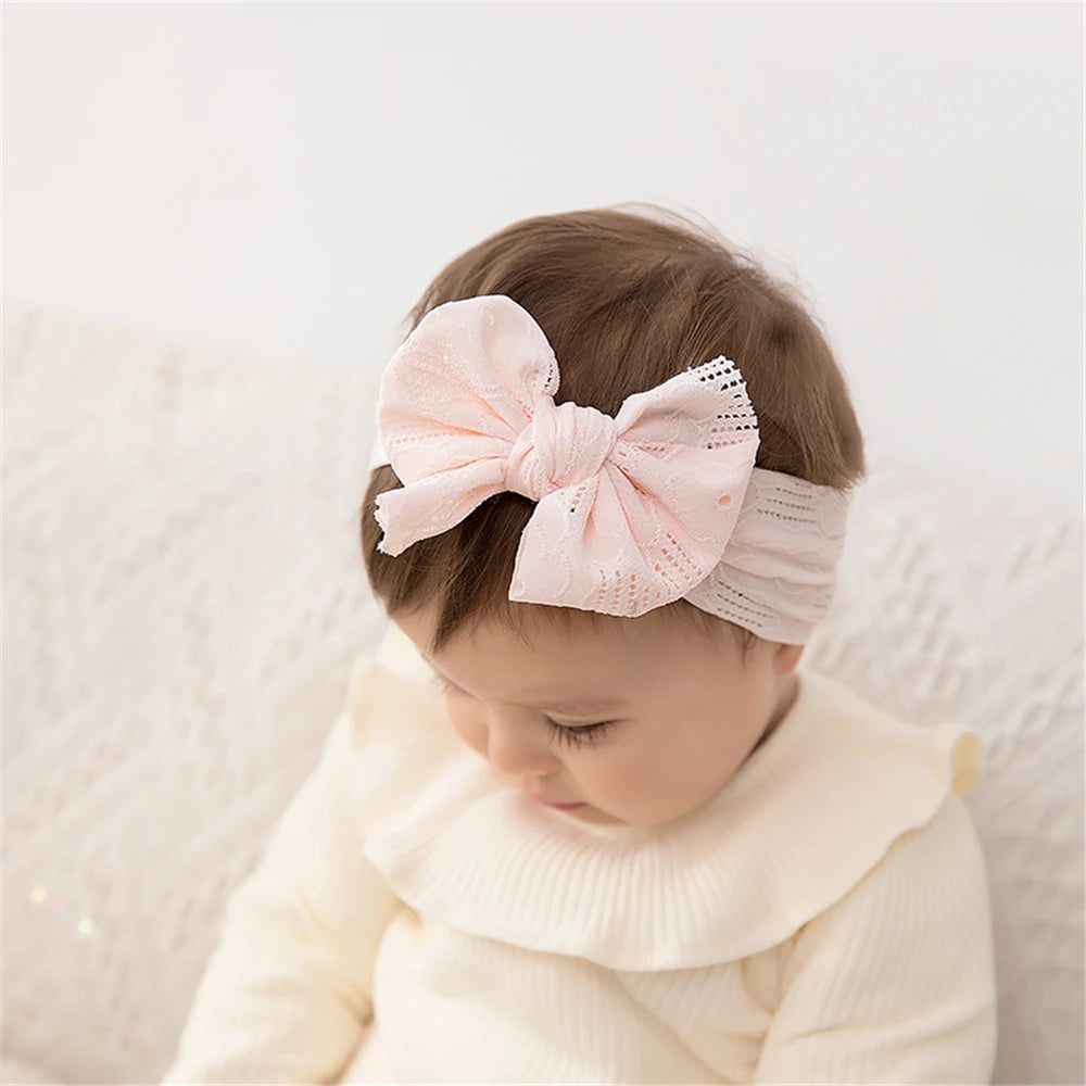 1pcs Bow Baby Head Band for Children Lace Baby Headbands Newborn Soft Headband Turban Kids Headwear Baby Hair Accessories Girl
