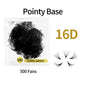ABONNIE 500 Fans Loose Fan 6D-20D Pointy Base Premade Fans Sharp Thin Slim Medium Stem Volume Russian Eyelashes Extensions