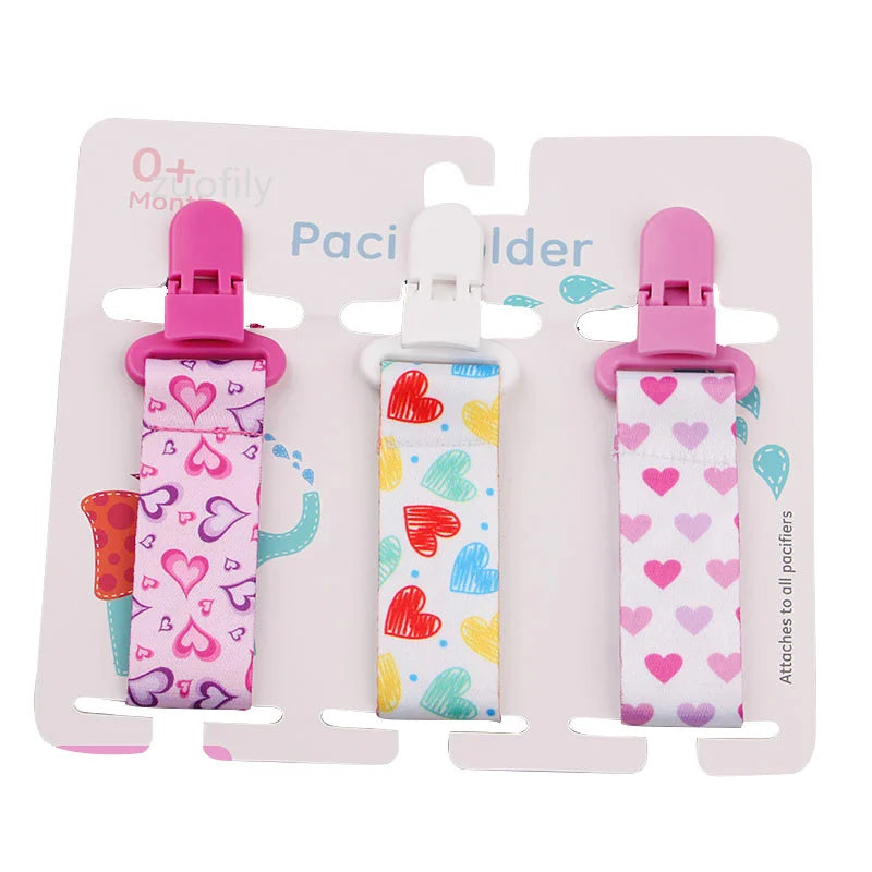 3 Pcs/Set Baby Pacifier Clips Pacifier Chain Dummy Clip Nipple Holder For Nipples Children Pacifier Clip Soother Holder Attache