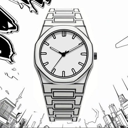 2026 New Quartz Watch with Silicone Material and Comic Design, Featuring Classic Anime Lines, a Men's Sports Watch