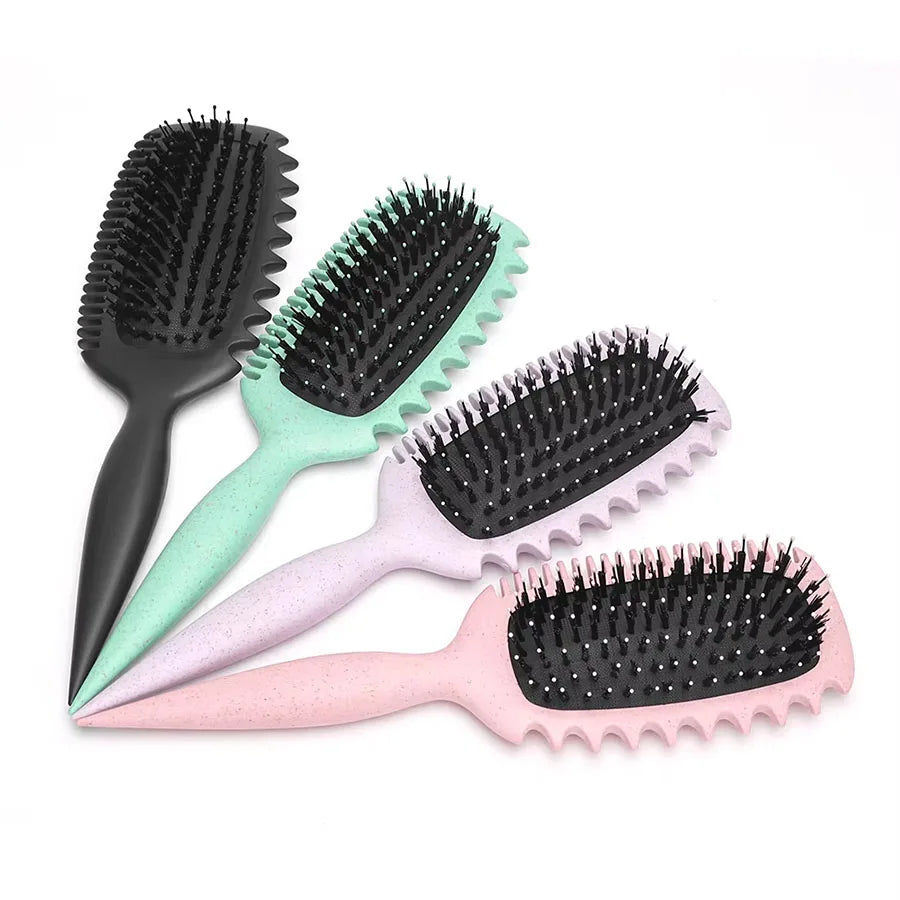 Curl Defining Brush Curl Hair Define Styling Brush for Combing and Shaping Women's Curls to Reduce Pulling