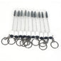 20/50pcs Sparkling Lash Mascara Tube with Black Keychain Mascara Wand Applicator for Eyelash Extension Eyebrow Comb Makeup Brush