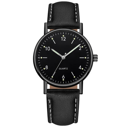 Trendy Fashion Dial Watch Hot Selling Luminous Women Watch Navy Leather Strap Precise Timekeeping Stylish Modern Wristwatch
