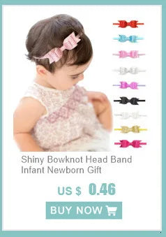 1 Piece Baby Headband Girl Bandage Ribbon Bowknot Infant Kids Hair Accessory Newborn Bow Crystal Toddler Band Headwear