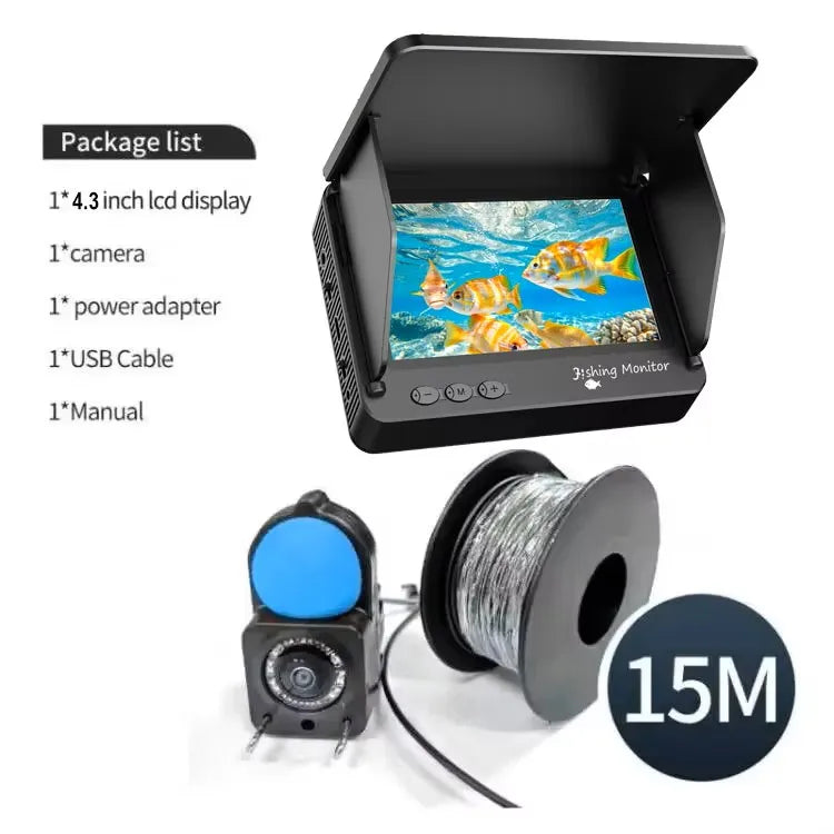 1080P HD Camera  Underwater Fishing Camera Infrared Lights Portable Ice Fishing Fish Finder Camera 15M & 30M For Lake Fishing