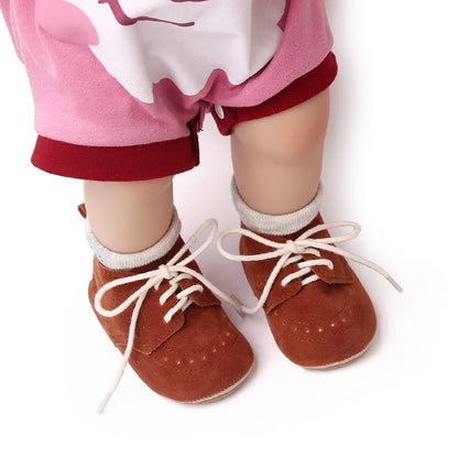 Newborn Baby Shoes Baby Boy Girl Shoes Classic Leather Rubber Sole Anti-slip Toddler First Walkers Infant Girl Shoes Moccasins