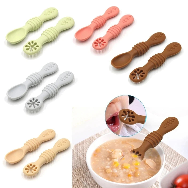 Silicone Baby Dining Plate With Spoon Fork Children Dishes Suction Plate for Toddlers Kid Training Feeding Sucker Bowl BPA FREE