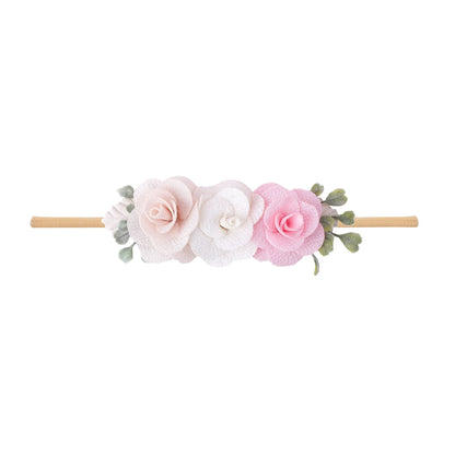 Beautiful Lovely Baby Flower Headbands Newborn Head Band for 0-12 Months Infant Headband Boutique Headwear High Elastic