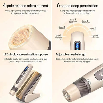 Original Hydra.Pen H5 Serum Skin Care Microneedle Pen With 30Pcs Cartridge Needle Length 0.25 mm Skin Care Beauty