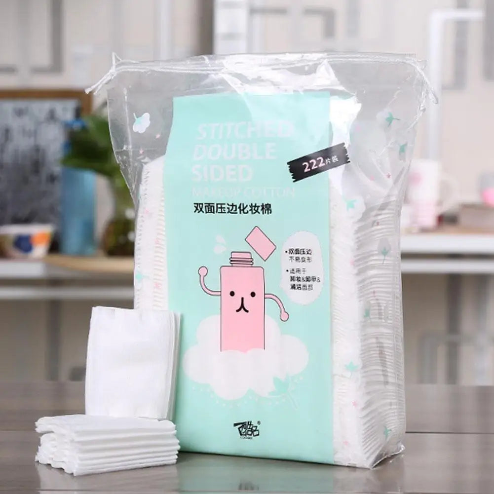 High Quality 50/100/222PCS/Set Disposable Makeup Cotton Wipes Soft Remover Pads Facial Cleansing Paper Wipe Cosmetic Pad