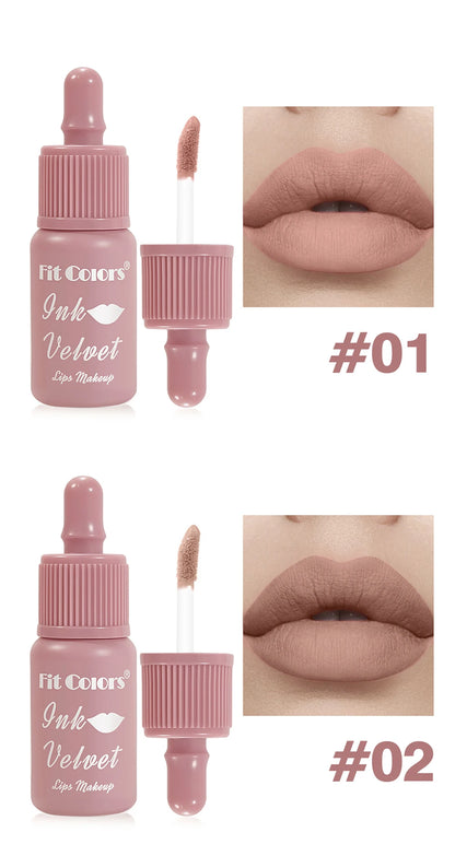 Non Stick Cup Waterproof Lip Gloss Long Lasting Velvet Matte High Pigmented Liquid Lipstick Fast Dry Sexy Lip Mud