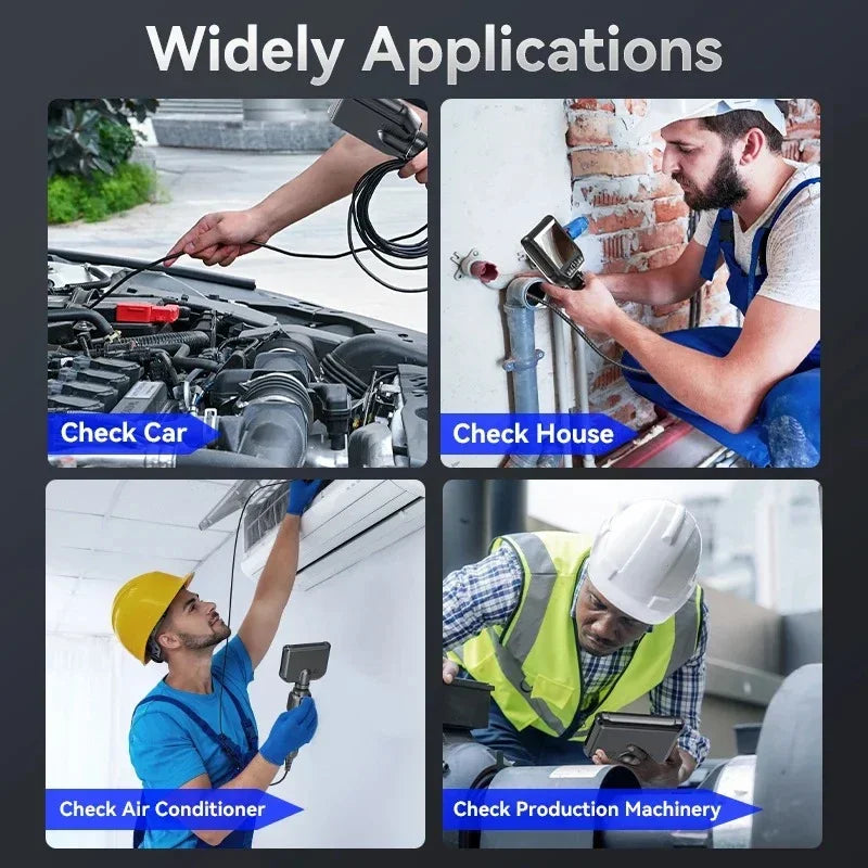 4K UHD 360° Two-Way Type-C Articulating 6mm Endoscope Camera Borescope Car Inspection Industrial Endoscope For IOS Android