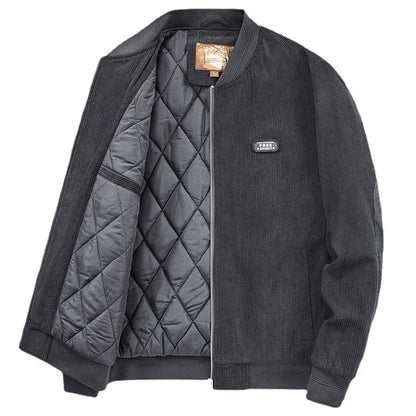 New Winter Men Corduroy Down Jackets Casual Warm Parkas High Quality Male Outdoor Winter Coats Jaquetas Men's Clothing Size 4XL
