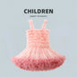Girls Tutu Dress for Girls Baby Ball Gown Princess Party Vestido Casual Ruffled Bubble Photography Dresses Children Clothes L017