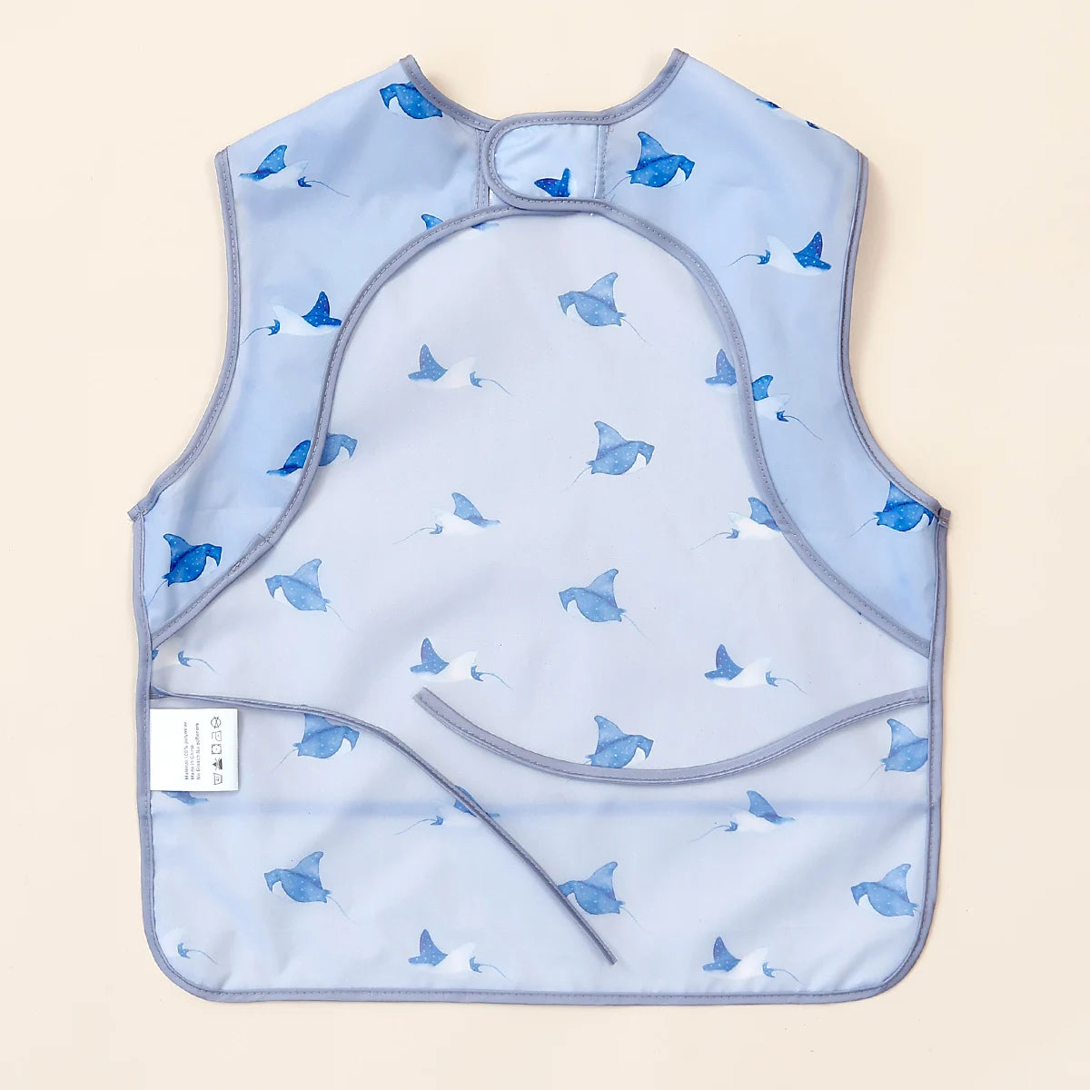 1 Pc 100%Polyester Waterproof Baby Bibs for Infant Toddler Cute Sleeveless Feeding Apron Bib Meal Burp Cloths