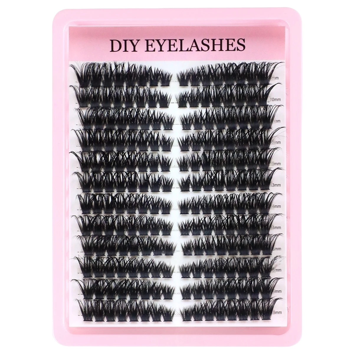 Cluster Lashes, 240pcs 40D 9-16mm Mixed Lengths, Ultra-Natural Look Thin Ultra-Soft Ultra-Light, Reusable  for Beginners