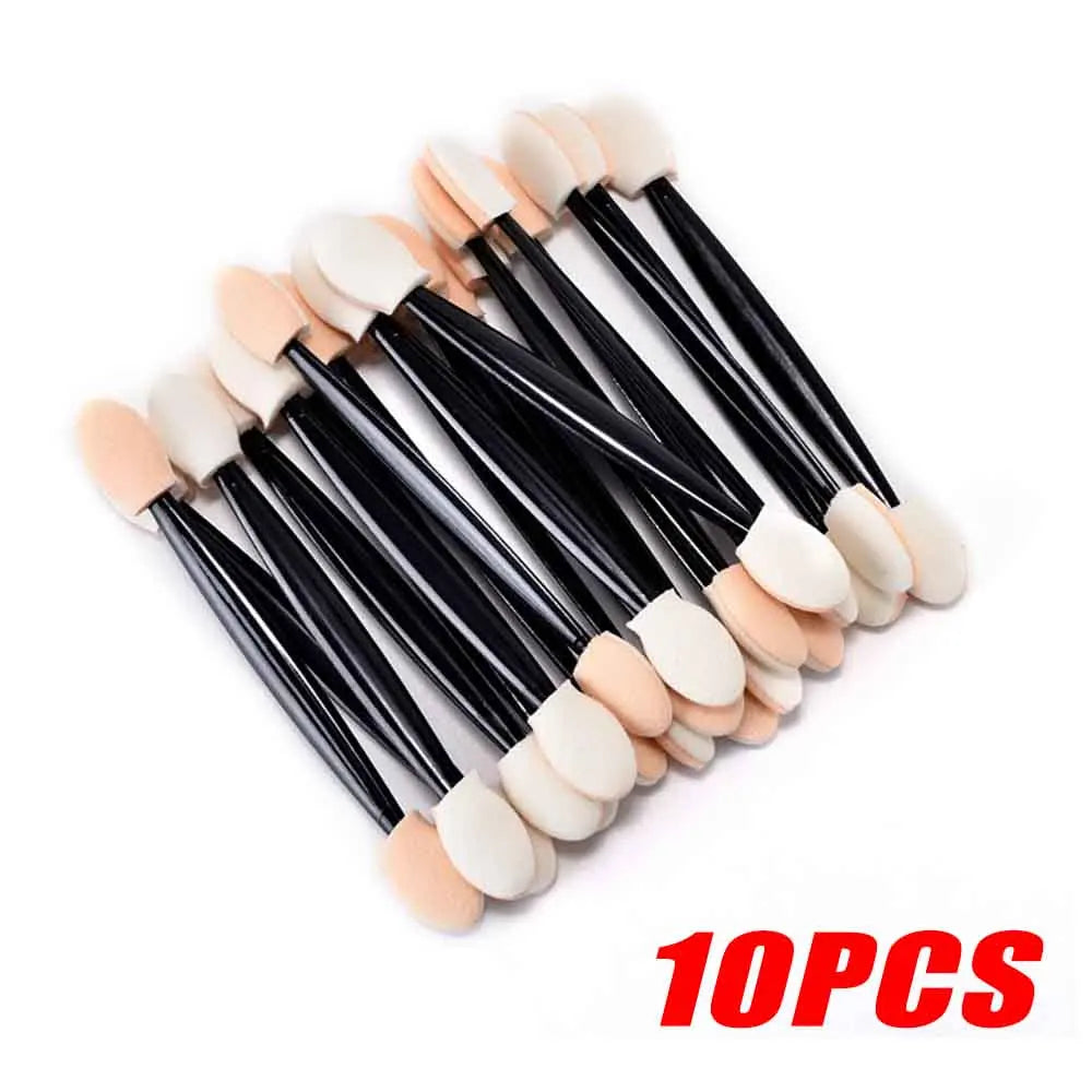 10/30/50/200/500/1000pcs Double Ended Sponge Nail Art Powder Brush Multifunctional Eyeshadow Brush Portable Makeup Manicure Tool