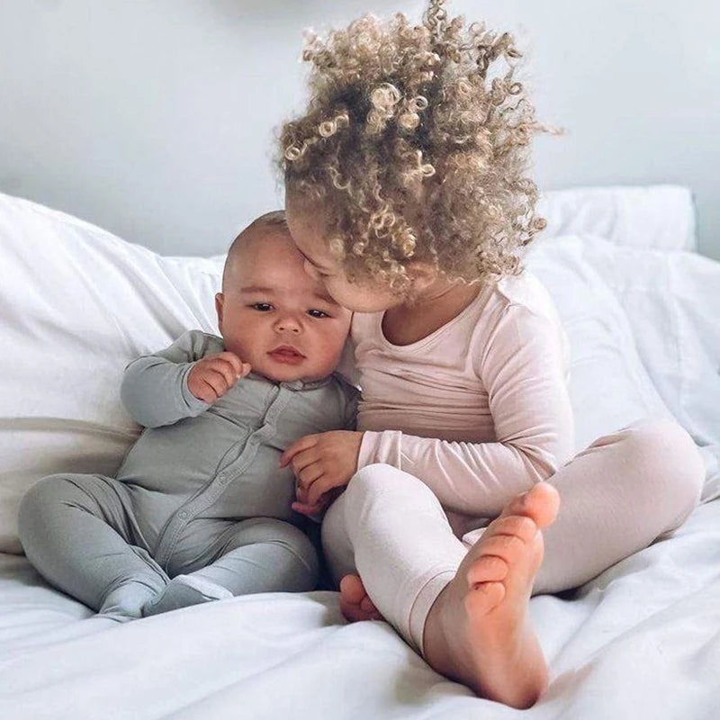 2026 Kids Pajamas Sets Bamboo Fiber Clothes Hight Elasticity Breathable Sleepwear Set For 1-7T Boy Girl Loungewear Suit