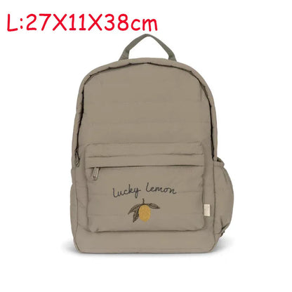 KS Baby Backpack Primary Schoolbag Kindergarten Kids Bags Brand Traveling Mom Cherry Lemon Children's Boys Girls Gift Storage