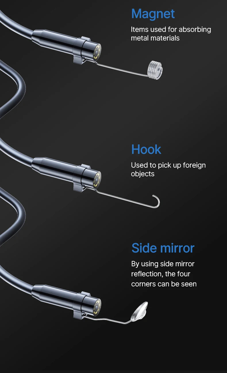 2.4"/ 4.3 "1080P Piping Endoscope Endoscopic Borescope Visible Inspection Cameras For Automotive Detector Industrial Endoscope