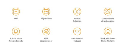 IMOU Clearance Outdoor Surveillance Camera WiFi IP Camera AI Personal Detection Smart Tracking Compatible with Alexa Waterproof