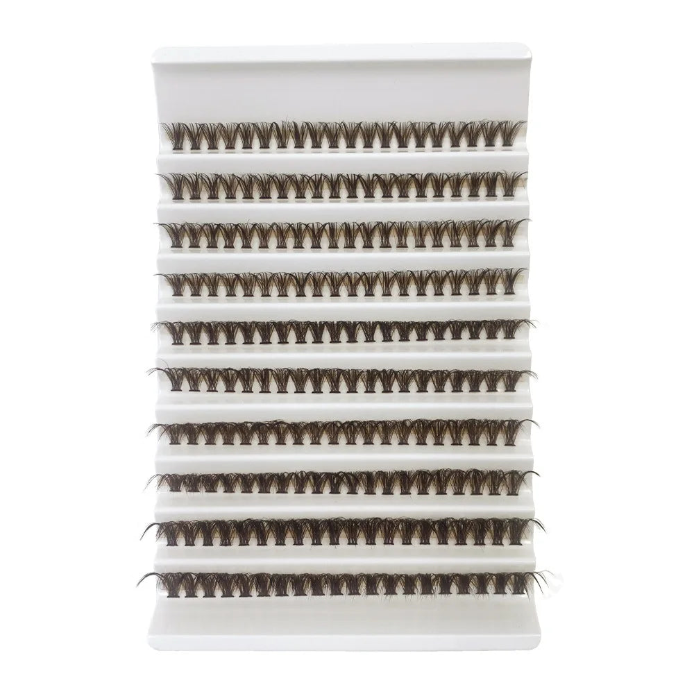 Cluster Lashes, 240pcs 40D 9-16mm Mixed Lengths, Ultra-Natural Look Thin Ultra-Soft Ultra-Light, Reusable  for Beginners