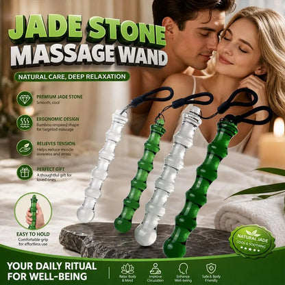 Smooth Resin Jade Massage Stick Bamboo Joint Acupoint Trigger Point Massager For Neck Shoulder Muscle Relax