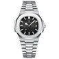POEDAGAR Luxury Watch For Man Waterproof Luminous Date Men Wristwatch Square Stainless Steel Business Men's Quartz Watches Reloj
