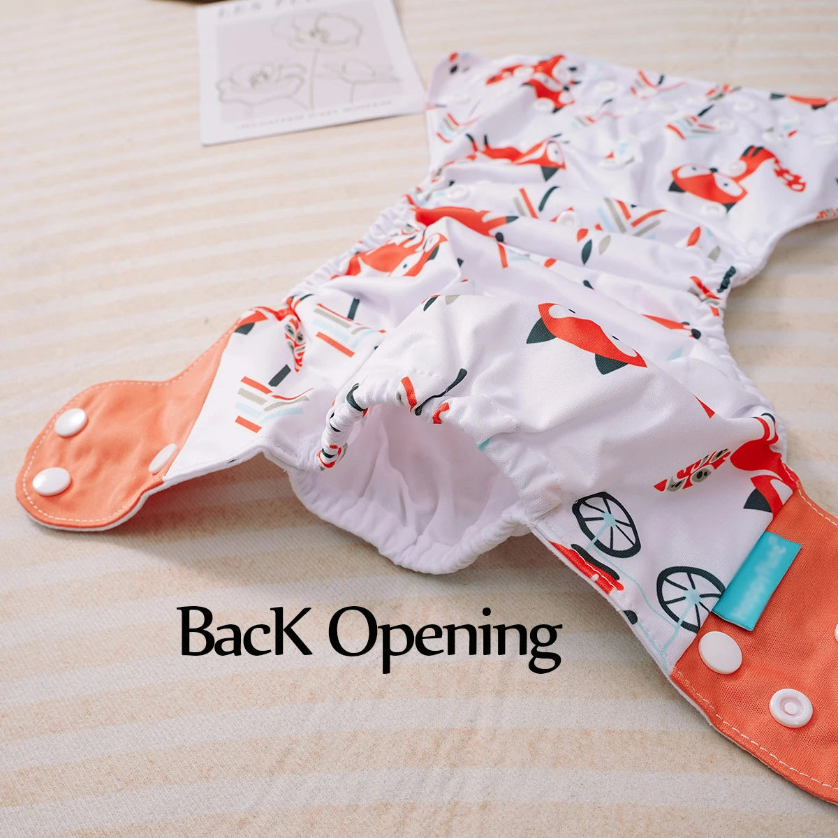 Kangobaby #My Soft Life# 4pcs Set Suede Cloth Baby Cloth Diaper Reusable Washable Newborn Nappies