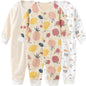 3PCS Baby Girl Clothes Set Cotton Newborn Unisex Baby Boy Clothes Cartoon Active Pajamas One-Pieces Print Autumn Ropa Bebe