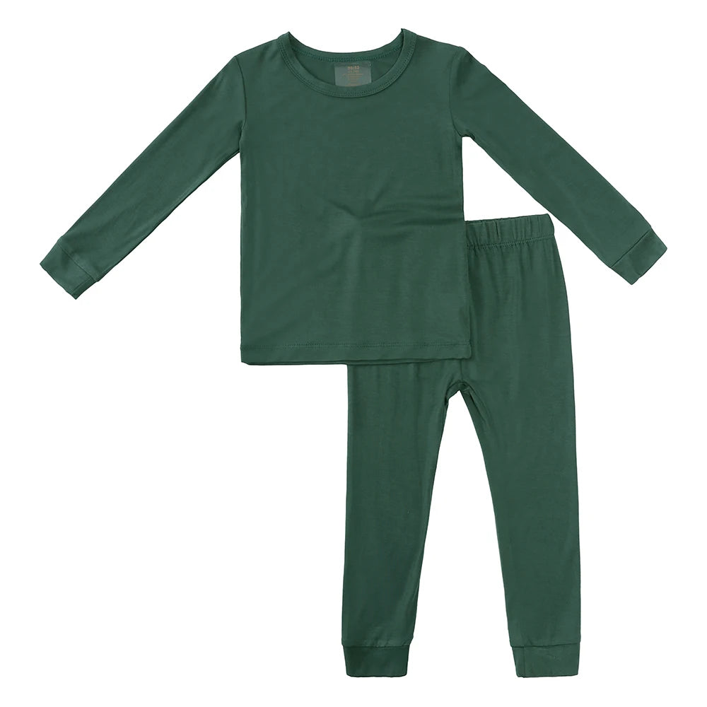 2026 Kids Pajamas Sets Bamboo Fiber Clothes Hight Elasticity Breathable Sleepwear Set For 1-7T Boy Girl Loungewear Suit