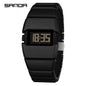 SANDA 9504 Retro Electronic Watch 5ATM Waterproof Night Light Display Snooze Alarm Clock Stopwatch Men's and Women's Watches2026