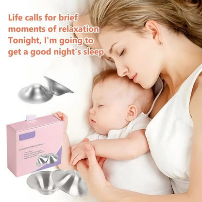 New Soothing Nipple Shields Silver Healing Breastfeeding Essentials Original Easy to Use Nipple Covers Breastfeeding for Any Mum