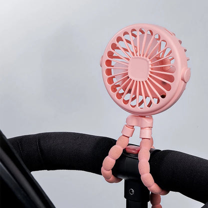 Fan for Cart Stroller Fan Portable Outdoor Fan Clip On for Baby 500mAh USB Rechargeable Handheld Electric Fan for Home 3 Speeds