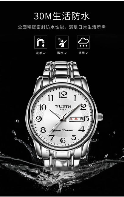 Luxury Women Watch Quartz Watch Digital Wristwatch Waterproof Calendar Luminous Watch Fashion Business Light Man Clock Watches