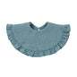 Baby Gauze Feeding Drool Bib Ruffle Solid Infants Saliva Towel Soft Cotton Burp Cloth For Toddler Kids Bibs Korean Style New