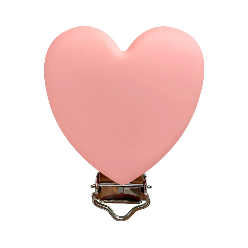 3pcs Silicone Love Pacifier Clip Pacifier Chain Holder Soother Nursing Clips BPA Free Pacifier Chain Accessories