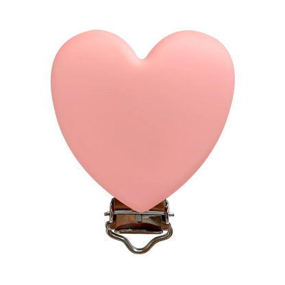 3pcs Silicone Love Pacifier Clip Pacifier Chain Holder Soother Nursing Clips BPA Free Pacifier Chain Accessories