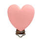 3pcs Silicone Love Pacifier Clip Pacifier Chain Holder Soother Nursing Clips BPA Free Pacifier Chain Accessories