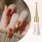 XEIJAYI Sparkling Glass Bead Cat Eye Gel Nail Polish Reflective Magnetic Gel Nude Color uv Permanent Seedling Varnish Nail Art