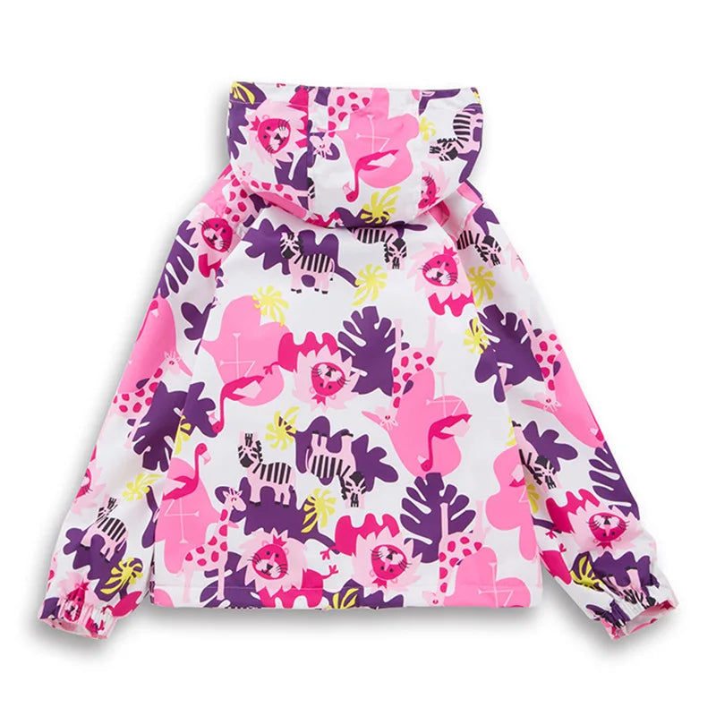 Dubbped Girl Polar Fleece Waterproof Jacket Spring Autumn Children Coats Sport Casual Kids Jackets Double-deck Windproof Jackets