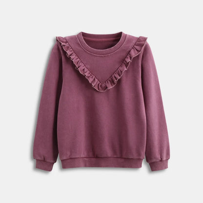 2026 Ali Plus new AW26 Compass Collection Dusty pink Muted blue washed denim oversized sweatshirt kids girl boy baby clothing