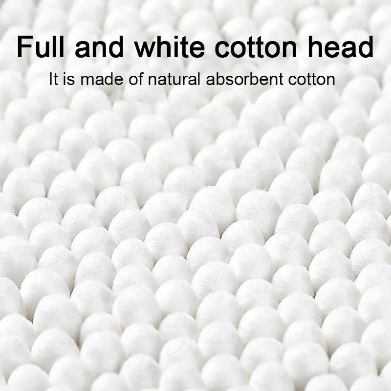 1000Count Cotton Swabs Cotton Swabs for Ears Double Round Bamboo Sticks Cotton Buds Suitable for Makeup and Cleaning HZM01