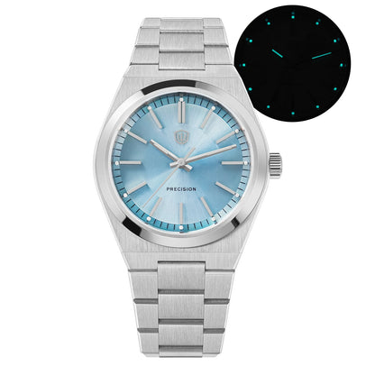 Watchdives Quartz Watches VH31 Sweep Movement New Sapphire Luxury Watch 37mm BGW9 Luminous 100m Waterproof Mens Watch