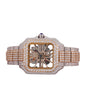 Full Stainless Steel Plated Smart Dial Quartz Watch in Yellow Gold Anniversary And Wedding Gift For Women's