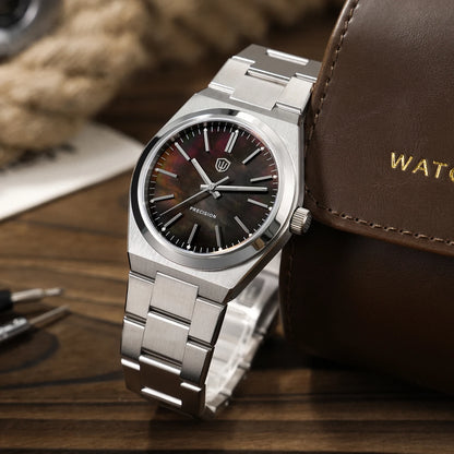 Watchdives Quartz Watches VH31 Sweep Movement New Sapphire Luxury Watch 37mm BGW9 Luminous 100m Waterproof Mens Watch