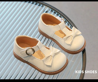 Girls Oxfords 2024 Spring Autumn Children Leather Shoes Girls Cute Sweet T-strap Shoes Toddler Girl Shoes School Performance