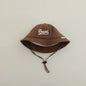 New Embroidered Letter Baby Bucket Hats Spring Sunhat Fishing Hat Sunshade Visor Boy Girl Outdoor Fashion Beach Cap For 6-24M