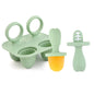 Baby Fruit and Vegetable Mold Silicone Hand Ring Popsicle Mold Baby Teething Teether Ice Cream Mold Baby Food Storage Container