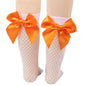 Baby Ankle High Lace Fishnet Vintage Short Socks Girl's Mesh Bow Fishnet Stockings Cute White Black Fashion Parent Child Socks